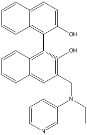 [1,1'-Binaphthalene]-2,2'-diol, 3-[(ethyl-3-pyridinylamino)methyl]-, (1S)-